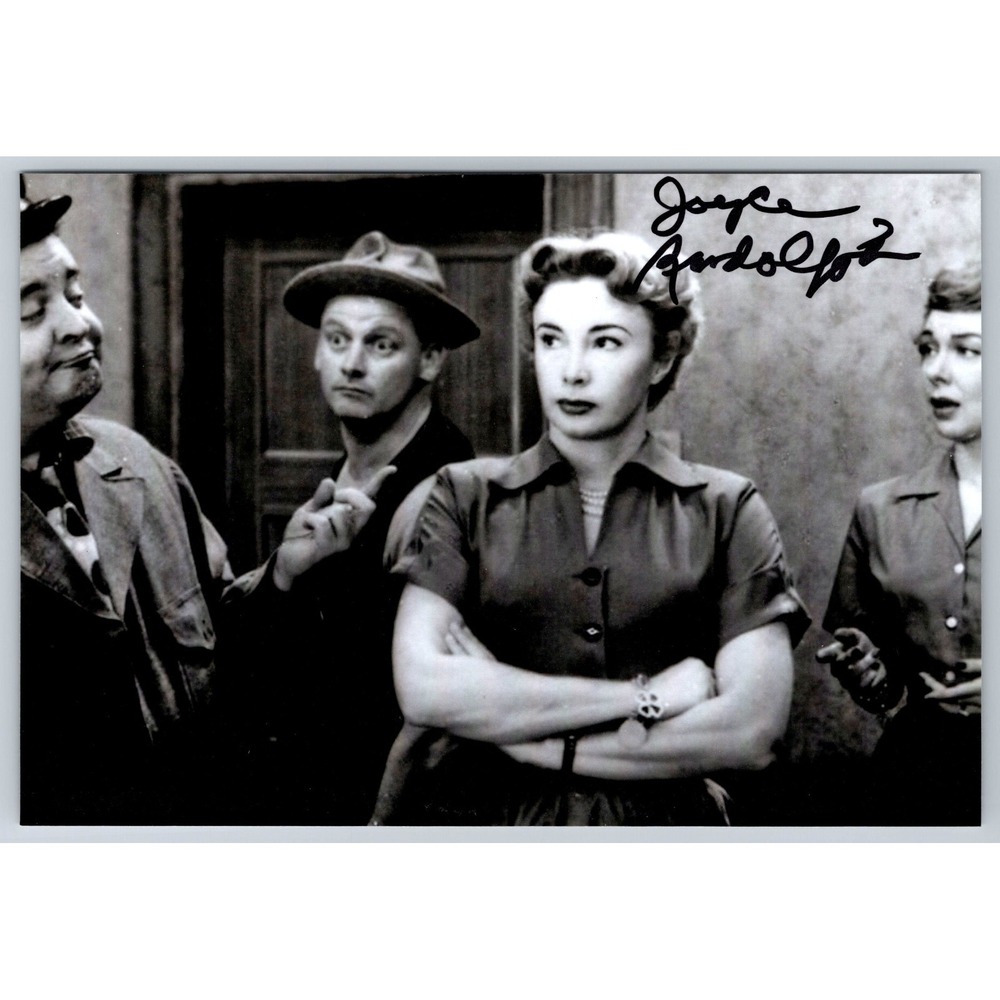 Joyce Randolph Hand Signed Autograph 4x6 Photo The Honeymooners Trixie Norton
